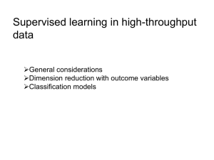 Lecture 9 Supervised Learning
