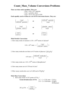 Stoichiometry Worksheet 1 Answer Key