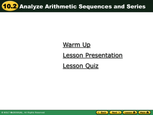 Sequence Powerpoint #2