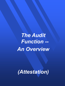 Auditing Defined