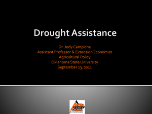 Drought Assistance - Department of Agricultural Economics