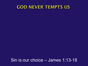 God Never Tempts Us