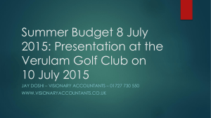 Summer Budget – 8 July 2015_VA