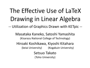 The Effective Use of LaTeX Drawing in Linear Algebra -