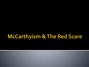 McCarthyism & The Red Scare