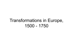 WHAP - Transformations in Europe 1500