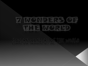Modern Wonders of the world by Yash Telang 7C