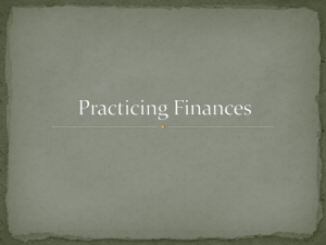 Practicing Finances