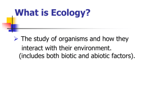Ecology Levels 13