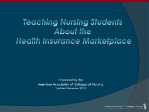 Teaching Nursing Students About the Health Insurance Marketplace