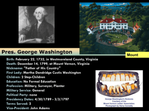 Pres. George Washington ppt