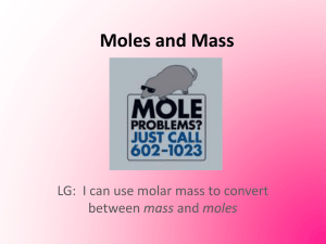 Lesson_3 Moles and Mass