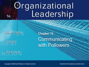 Organizational Leadership 1e.