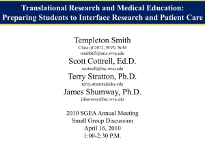 Translational Research and Medical Education: Preparing Students