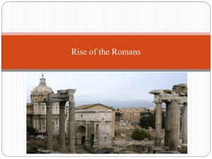 Rise of the Roman Republic - Doral Academy Preparatory