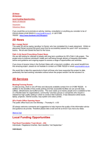 Local Funding Opportunities