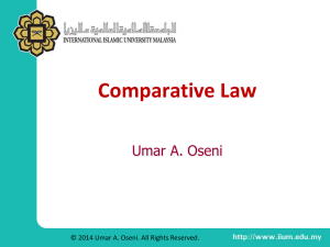 Comparative Law - iTa'leem 2015/2016
