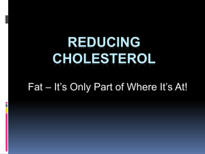 Reducing Cholesterol - Palm Beach State College
