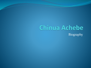 Chinua Achebe: Biography(1930-)