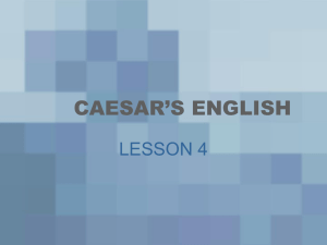 caesar's english