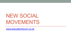 New Social Movements - the Education Forum