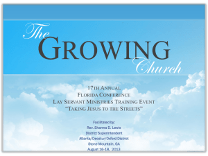 The Growing Church - Florida Conference Lay Servant Ministries