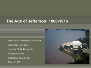 The Age of Jefferson: 1800-1860