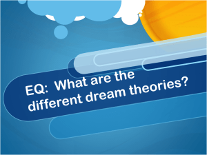 EQ: What are the different dream theories?