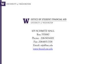 Financial Aid Processes by UW Financial Aid Experts