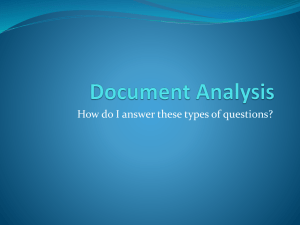 How to answer Document Analysis questions