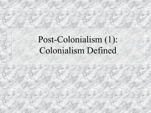 Postcolonial Literature and Criticism