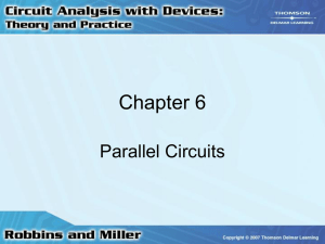 Chapter 6: Parallel Circuits