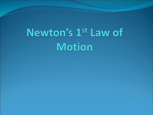 Newton's 1st Law of Motion Presentation