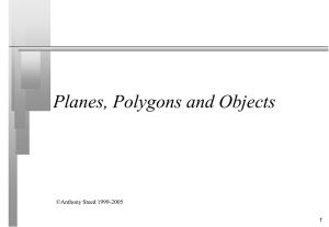 Planes and Polygons - UCL Computer Science