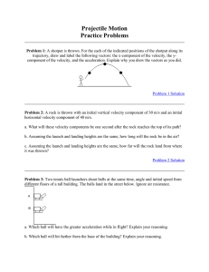 Projectile Motion practice problems