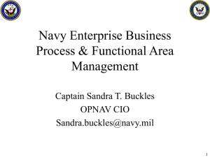 Functional Area Management & Navy Business Process