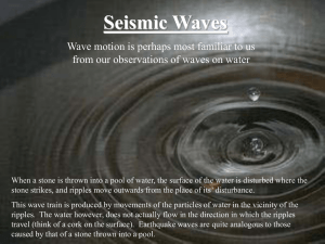 Seismic Waves Lecture Notes Page