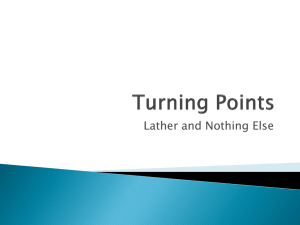 Turning Points – Lather and Nothing Else