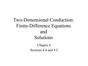 Two-Dimensional Conduction: Finite