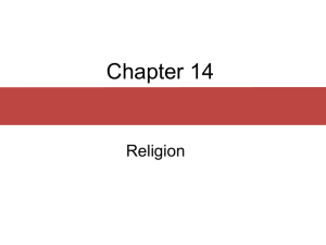 Chapter 15 Religion - Arkansas State University
