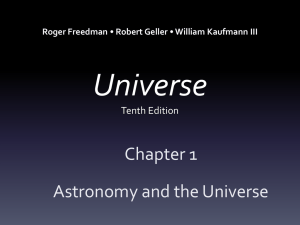 Astronomy and the Universe Chapter 1 PowerPoint