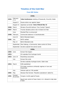 HSC Online Timeline of the Cold War