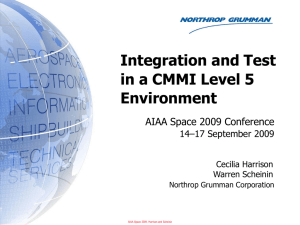Integration and Test in a CMMI Level 5