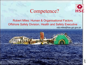 Risks and Competence