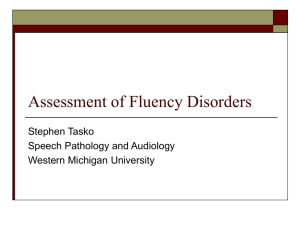 Fluency enhancing conditions - Western Michigan University