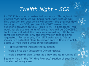 Twelfth Night * SCR