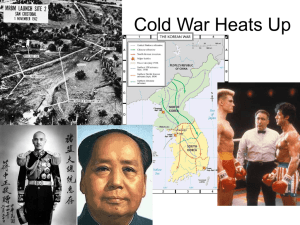 Cold War Heats Up Powerpoint