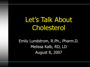 Let's Talk About Cholesterol