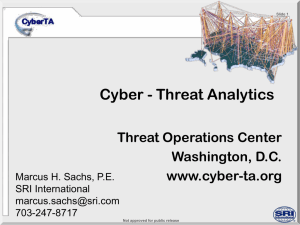 Cyber TA Threat Operations Center