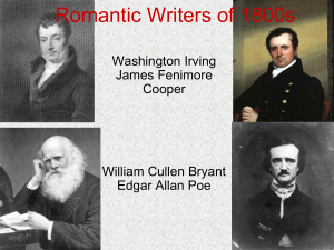 Romantic Writers of 1800s